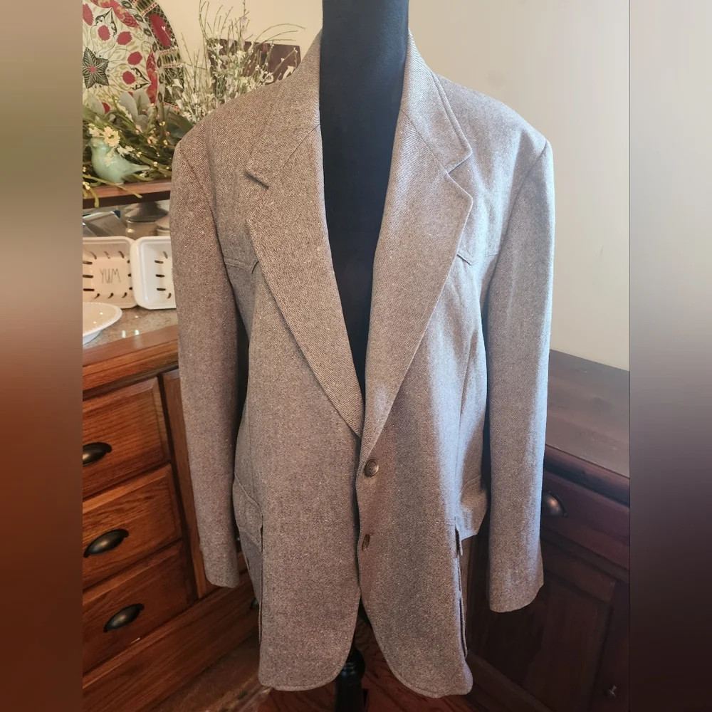 Vintage 80's Pendleton Mens Wool Blend Suit Jacket‎